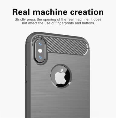 Deksel iPhone XS MAX ultra slim (grå)