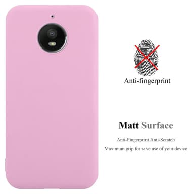 Deksel Motorola MOTO E4 PLUS Silikon cover (rosa)