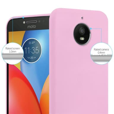 Deksel Motorola MOTO E4 PLUS Silikon cover (rosa)