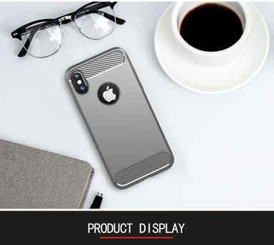 Deksel iPhone XS MAX ultra slim (grå)