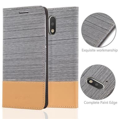 Motorola MOTO G4 / G4 PLUS lommebokdeksel etui (grå)