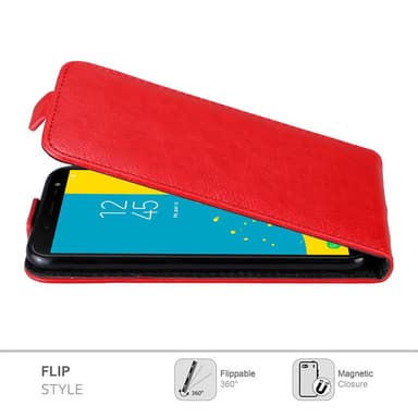 Samsung Galaxy J6 2018 deksel flip cover (rød)