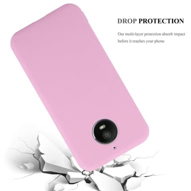 Deksel Motorola MOTO E4 PLUS Silikon cover (rosa)