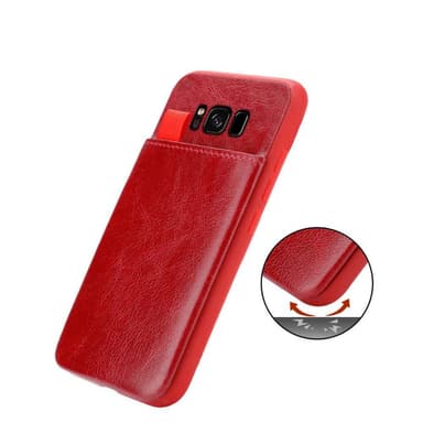 Samsung Galaxy S8 PLUS Deksel Kunstskinn (rød)
