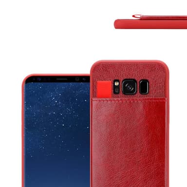 Samsung Galaxy S8 PLUS Deksel Kunstskinn (rød)