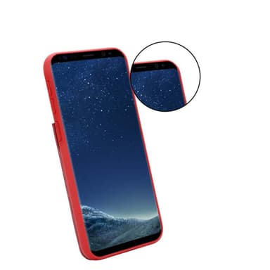 Samsung Galaxy S8 PLUS Deksel Kunstskinn (rød)