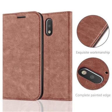 Motorola MOTO G4 / G4 PLUS lommebokdeksel case (brun)