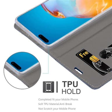 Huawei P40 PRO / P40 PRO+ lommebokdeksel etui (blå)