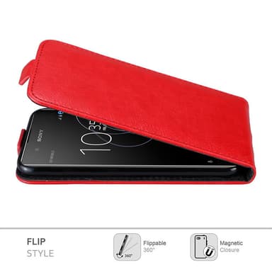 Sony Xperia XA1 PLUS deksel flip cover (rød)
