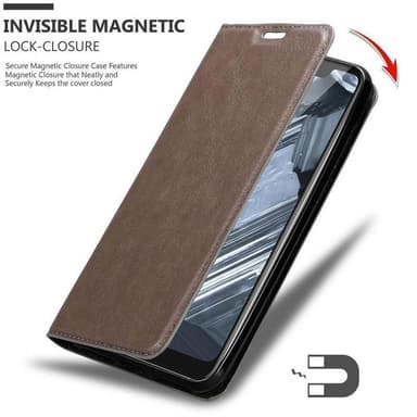 Nokia 5.1 PLUS / X5 lommebokdeksel case (brun)
