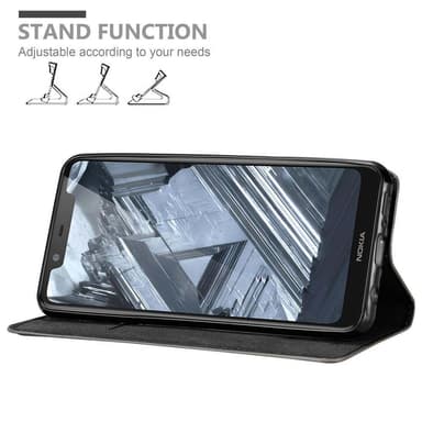 Nokia 5.1 PLUS / X5 lommebokdeksel case (brun)