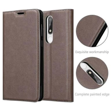 Nokia 5.1 PLUS / X5 lommebokdeksel case (brun)