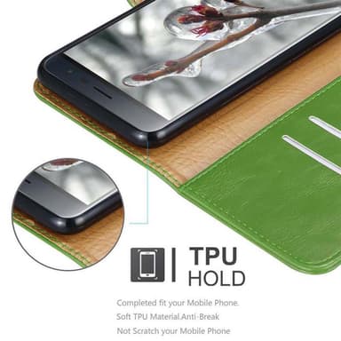 Asus ZenFone 3 (5.5 tomme) lommebokdeksel etui (grønn)
