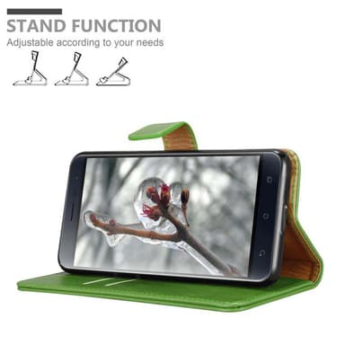 Asus ZenFone 3 (5.5 tomme) lommebokdeksel etui (grønn)