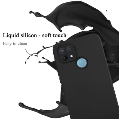 OPPO A15 / A15s silikondeksel case (svart)