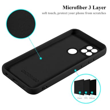 OPPO A15 / A15s silikondeksel case (svart)