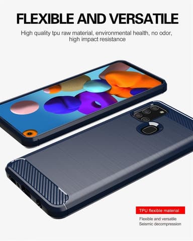 Deksel Samsung Galaxy A21s ultra slim (blå)