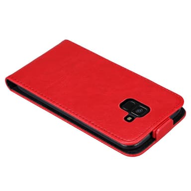 Samsung Galaxy A8 2018 deksel flip cover (rød)