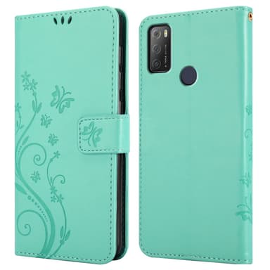 Alcatel 1S 2021 / 3L 2021 lommebokdeksel Blomster