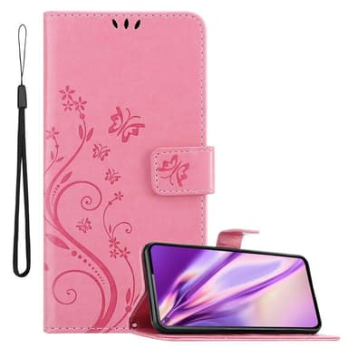 Samsung Galaxy A60 / M40 lommebokdeksel Blomster (rosa)