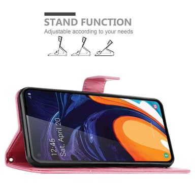 Samsung Galaxy A60 / M40 lommebokdeksel Blomster (rosa)