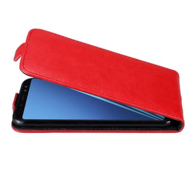 Samsung Galaxy A8 2018 deksel flip cover (rød)