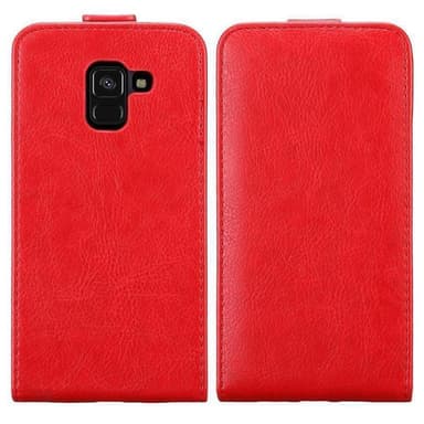 Samsung Galaxy A8 2018 deksel flip cover (rød)