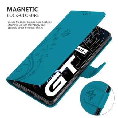 Realme GT / GT Neo 2T / Q3 PRO lommebokdeksel Blomster