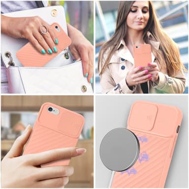 iPhone 6 PLUS / 6S PLUS silikondeksel case (rosa)