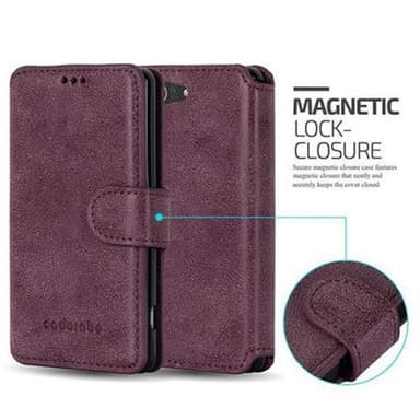 Sony Xperia Z3 COMPACT lommebokdeksel etui (rød)