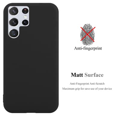 Deksel Samsung Galaxy S22 ULTRA Silikon cover (svart)