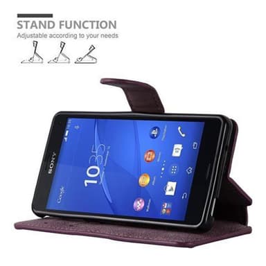 Sony Xperia Z3 COMPACT lommebokdeksel etui (rød)