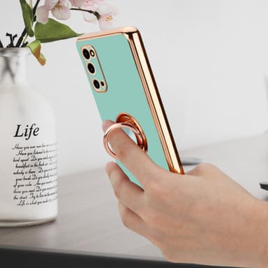 Samsung Galaxy S20 silikondeksel case (turkis)