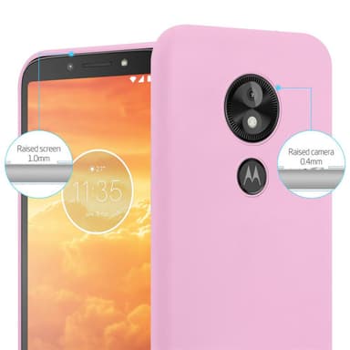 Deksel Motorola MOTO E5 PLAY Silikon cover (rosa)