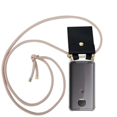 Motorola MOTO G5S PLUS Deksel med Halskjede (rosa)