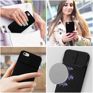 iPhone 6 PLUS / 6S PLUS silikondeksel case (svart)