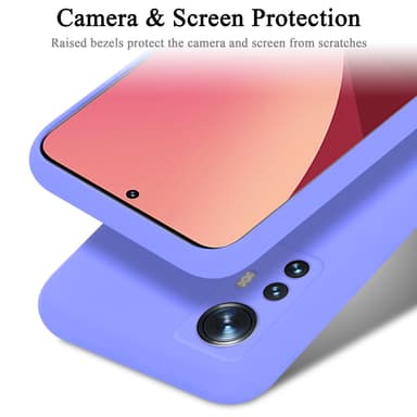 Xiaomi 12 / 12X silikondeksel case (lilla)