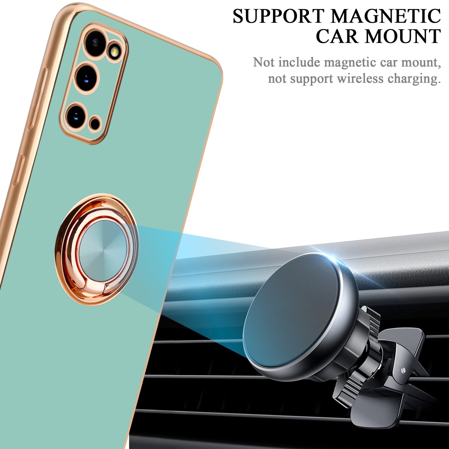 Samsung Galaxy S20 silikondeksel case (turkis)