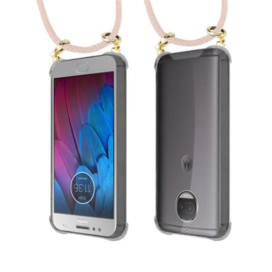 Motorola MOTO G5S PLUS Deksel med Halskjede (rosa)
