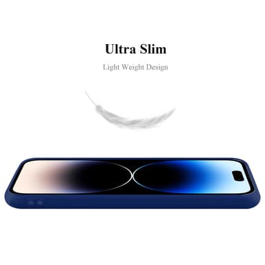 Deksel iPhone 14 PRO MAX Silikon cover (blå)
