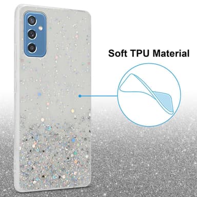 Samsung Galaxy M52 5G Silikondeksel Glitter