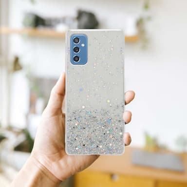 Samsung Galaxy M52 5G Silikondeksel Glitter