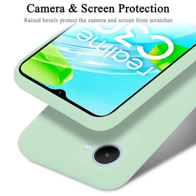 Realme C30 / Narzo 50i PRIME silikondeksel case (grønn)