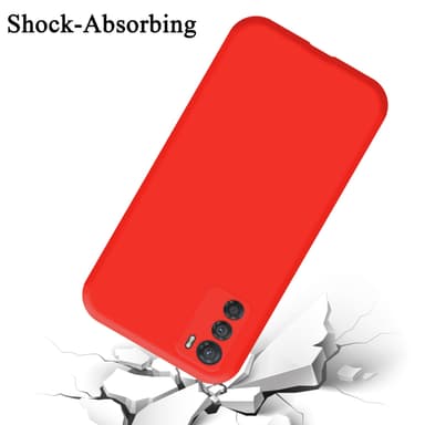 Motorola MOTO G42 silikondeksel case (rød)