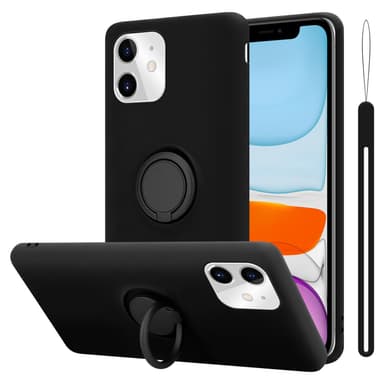 Deksel iPhone 11 Ring Case (svart)