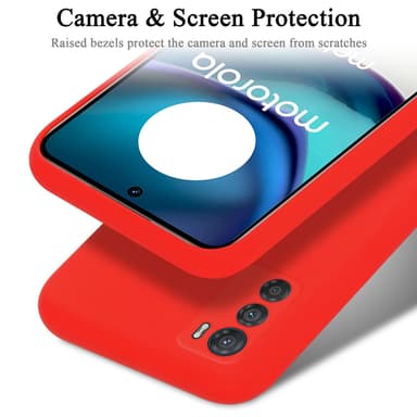 Motorola MOTO G42 silikondeksel case (rød)
