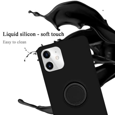 Deksel iPhone 11 Ring Case (svart)
