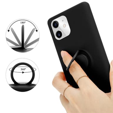Deksel iPhone 11 Ring Case (svart)