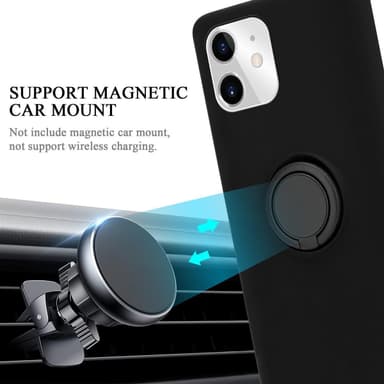 Deksel iPhone 11 Ring Case (svart)
