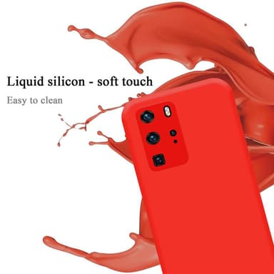 Huawei P40 PRO / P40 PRO+ silikondeksel case (rød)